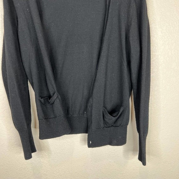 Zadig & Voltaire Womens Canelle Cardigan Sz Small Black Button Front Merino Wool - Picture 5 of 12